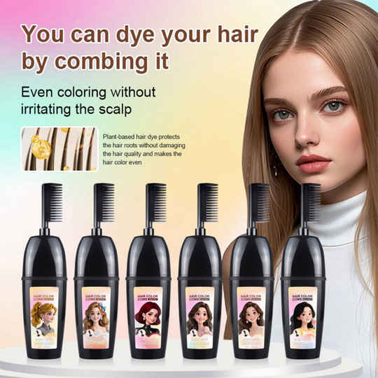 🎨💇‍♀️ 3-in-1 Hair Dye Comb – Mix, Apply & Comb in One Tool, Even Coverage, No Dripping, Reusable. Perfect for Home Hair Coloring & Root Touch-Ups! ✨🪮