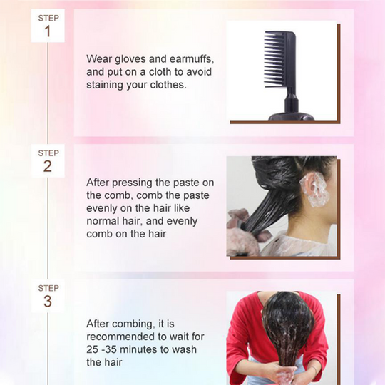 🎨💇‍♀️ 3-in-1 Hair Dye Comb – Mix, Apply & Comb in One Tool, Even Coverage, No Dripping, Reusable. Perfect for Home Hair Coloring & Root Touch-Ups! ✨🪮