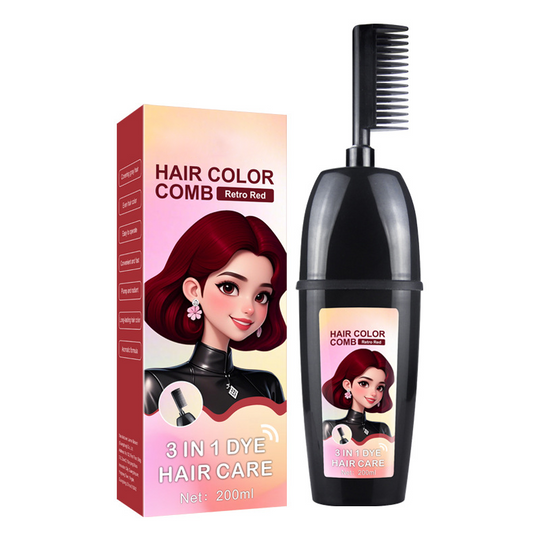 🎨💇‍♀️ 3-in-1 Hair Dye Comb – Mix, Apply & Comb in One Tool, Even Coverage, No Dripping, Reusable. Perfect for Home Hair Coloring & Root Touch-Ups! ✨🪮