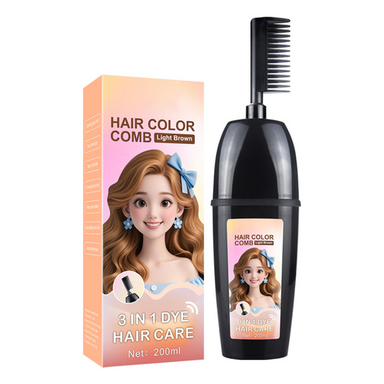 🎨💇‍♀️ 3-in-1 Hair Dye Comb – Mix, Apply & Comb in One Tool, Even Coverage, No Dripping, Reusable. Perfect for Home Hair Coloring & Root Touch-Ups! ✨🪮