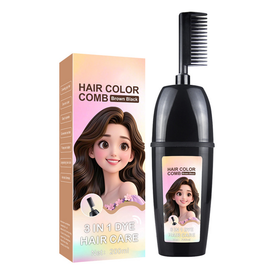 🎨💇‍♀️ 3-in-1 Hair Dye Comb – Mix, Apply & Comb in One Tool, Even Coverage, No Dripping, Reusable. Perfect for Home Hair Coloring & Root Touch-Ups! ✨🪮
