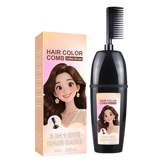🎨💇‍♀️ 3-in-1 Hair Dye Comb – Mix, Apply & Comb in One Tool, Even Coverage, No Dripping, Reusable. Perfect for Home Hair Coloring & Root Touch-Ups! ✨🪮