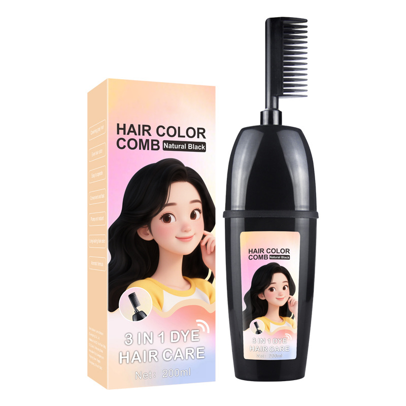 🎨💇‍♀️ 3-in-1 Hair Dye Comb – Mix, Apply & Comb in One Tool, Even Coverage, No Dripping, Reusable. Perfect for Home Hair Coloring & Root Touch-Ups! ✨🪮