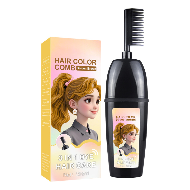 🎨💇‍♀️ 3-in-1 Hair Dye Comb – Mix, Apply & Comb in One Tool, Even Coverage, No Dripping, Reusable. Perfect for Home Hair Coloring & Root Touch-Ups! ✨🪮