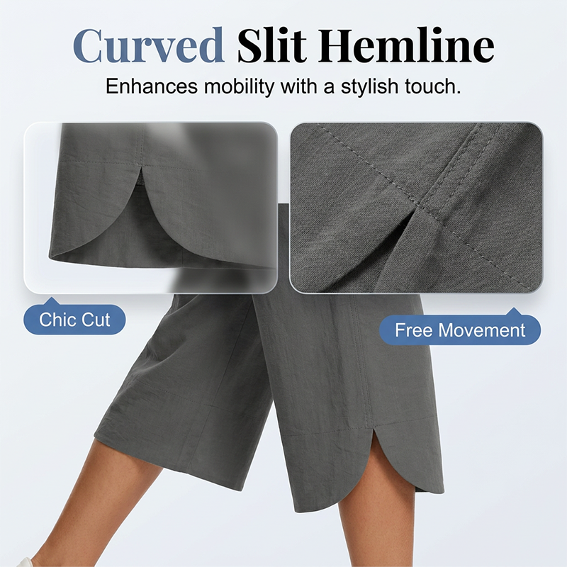 🥳2026 HOT SALE!!🥳 Women's Solid-Color Loose-Fit Cropped Pants !!!