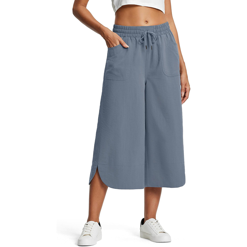 🥳2026 HOT SALE!!🥳 Women's Solid-Color Loose-Fit Cropped Pants !!!