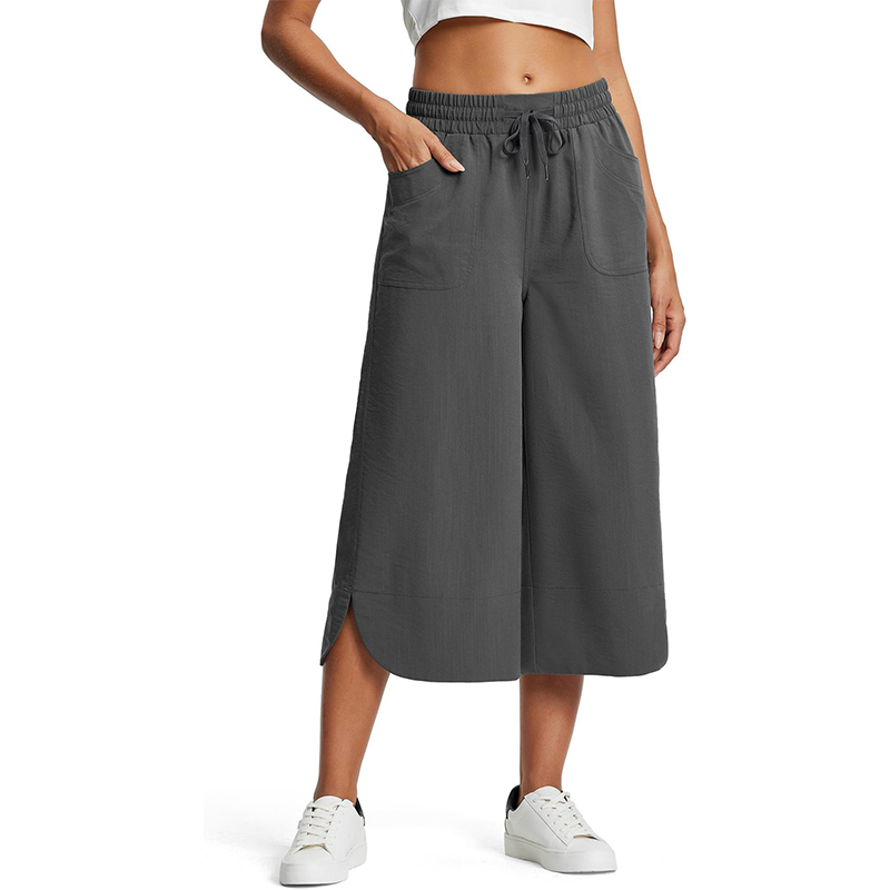 🥳2026 HOT SALE!!🥳 Women's Solid-Color Loose-Fit Cropped Pants !!!
