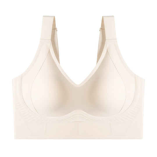Soft Intention Plus Size Back Fat Smoothing Jelly Bra, Everyday, Seamless, Push Up