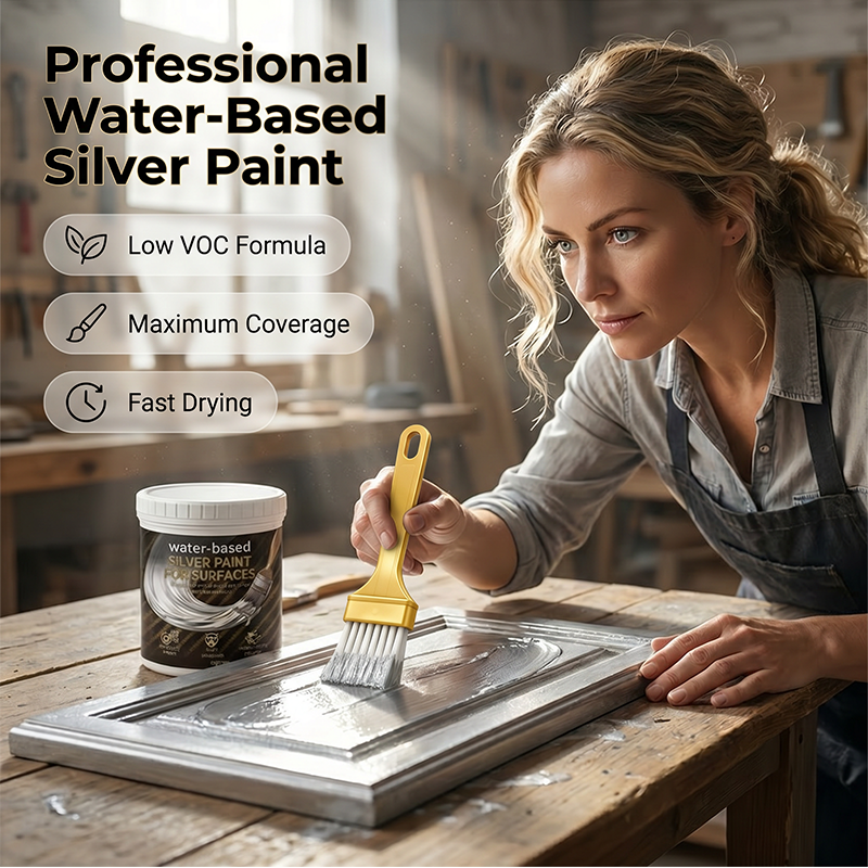 ⏳Limited Time Special Price⏰Water-Based Silver Paint for Metal & Wood