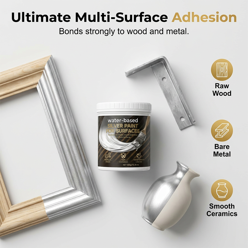 ⏳Limited Time Special Price⏰Water-Based Silver Paint for Metal & Wood