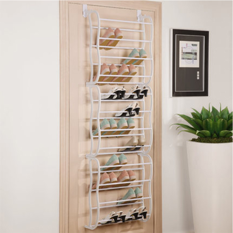 ⏳Limited Time 50% OFF⏰Over-the-Door Shoe Rack Organizer – 24 pockets & tool-free install – Fits standard doors, holds up to 24 pairs – perfect for entryway or closet