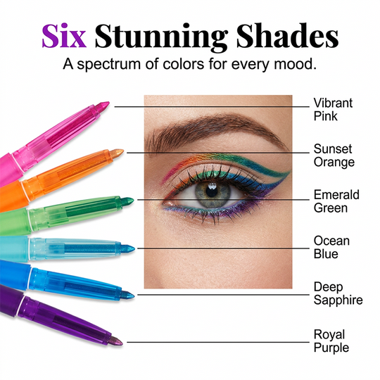 🎉BUY 1 GET 1 FREE🎉Colorful Smudge-Proof Glitter Eyeliner Pencil
