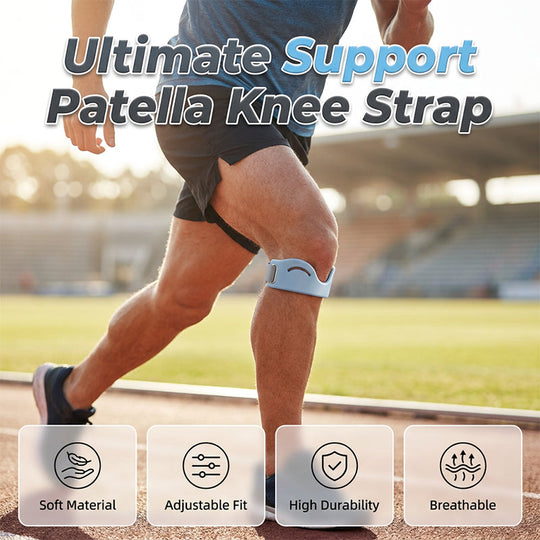 🔥Limited Time Promotion🔥Silicone Knee Patella Strap – Shock-Absorbing & Breathable Support🦵
