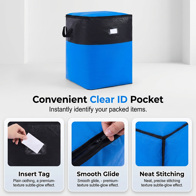 Collapsible Storage and Moving Bag – Heavy-duty handles & zippered closure – Folds flat, perfect for moving, travel or closet organization – reusable & easy to clean 🏠