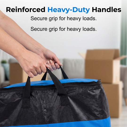 Collapsible Storage and Moving Bag – Heavy-duty handles & zippered closure – Folds flat, perfect for moving, travel or closet organization – reusable & easy to clean 🏠