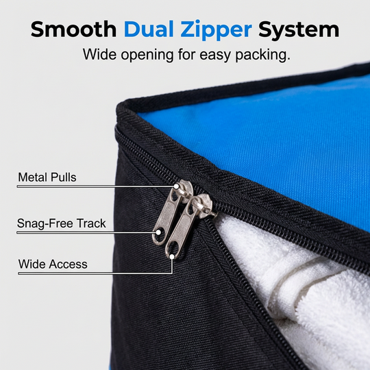 Collapsible Storage and Moving Bag – Heavy-duty handles & zippered closure – Folds flat, perfect for moving, travel or closet organization – reusable & easy to clean 🏠