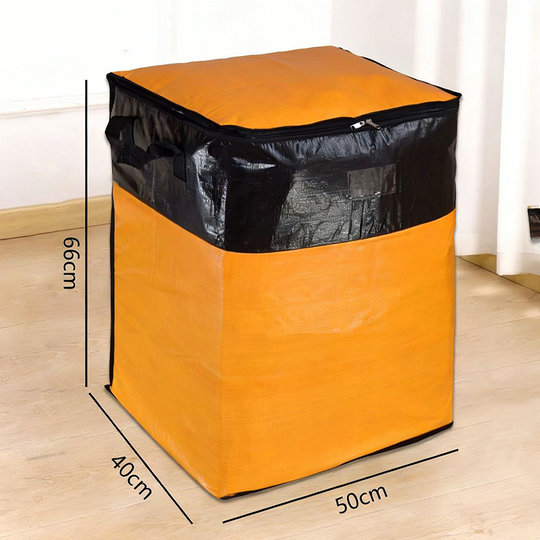 Collapsible Storage and Moving Bag – Heavy-duty handles & zippered closure – Folds flat, perfect for moving, travel or closet organization – reusable & easy to clean 🏠