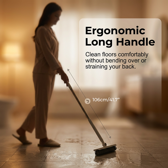 🎉Surprise Price ✨🧹 2-in-1 Grout & Corner Scrubber Brush with Squeegee