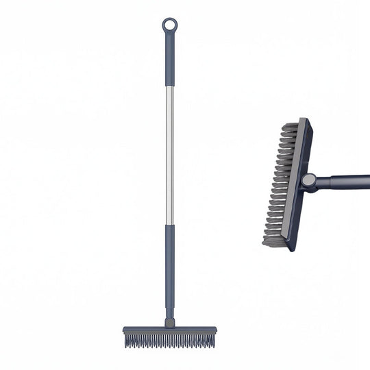 🎉Surprise Price ✨🧹 2-in-1 Grout & Corner Scrubber Brush with Squeegee