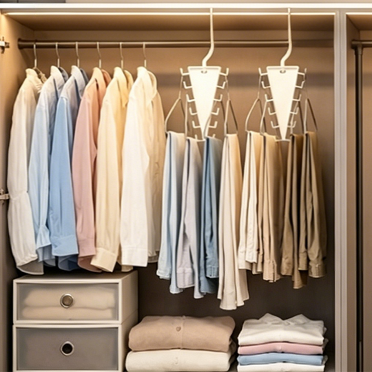 🔥 Triangle Closet Organizer – Smart use of space for clothes, accessories and more 👕💖