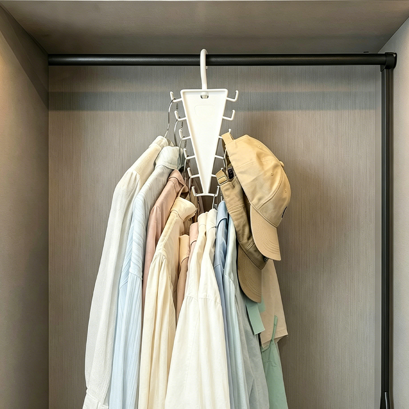 🔥 Triangle Closet Organizer – Smart use of space for clothes, accessories and more 👕💖