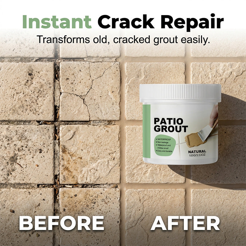 Waterproof Tile Grout Filler & Crack Repair Paste | Mould-Resistant Sealant for Bathroom, Kitchen & Outdoor Patio Tiles