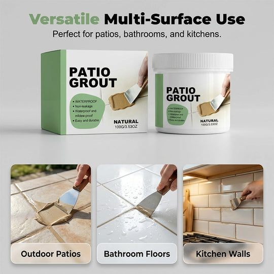 Waterproof Tile Grout Filler & Crack Repair Paste | Mould-Resistant Sealant for Bathroom, Kitchen & Outdoor Patio Tiles