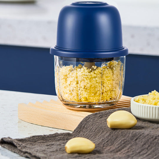 Cordless Multifunctional Mini Electric Food Processor, Wireless Portable Kitchen Chopper for Minced Meat, Garlic & Baby Puree, Fast Food Prep Kitchen Helper