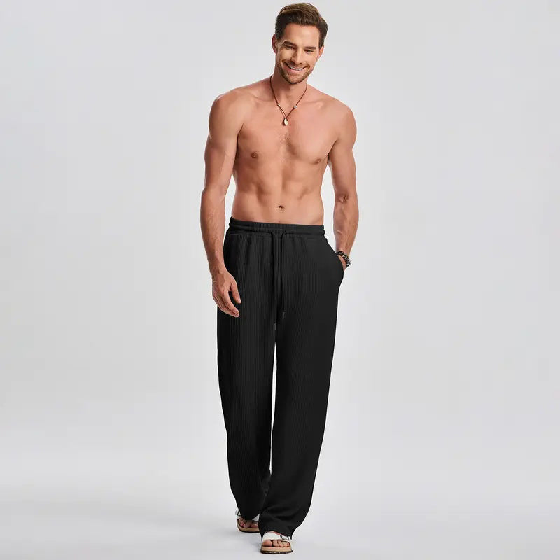 ⚽️🏆️World Cup Sale:30% OFF🎉70K+ SOLD! 🥳Men's Ribbed Sleeveless Tank Top & Pants 2-Piece Set