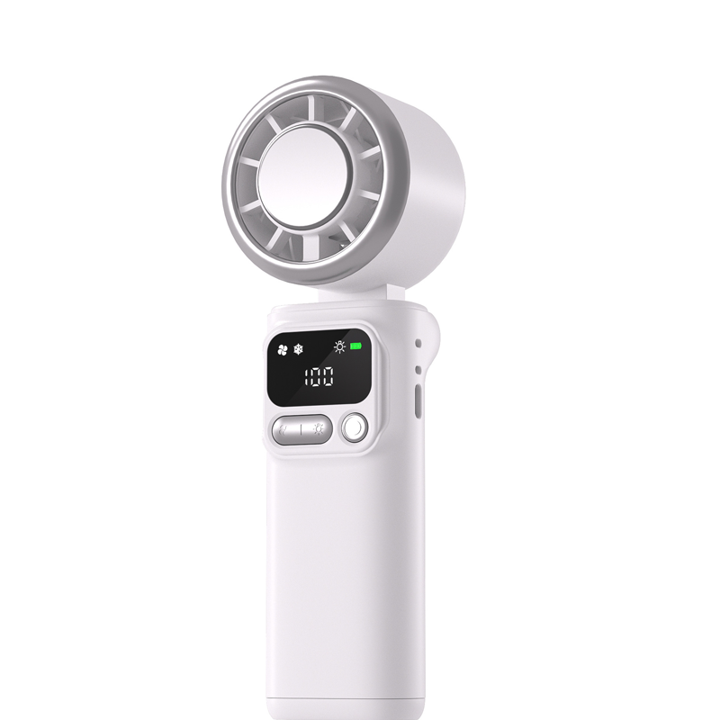❄️🌬️ 50% OFF!| Portable Neck Fan with Semiconductor Ice Cooling Plate | 3600mAh Foldable Personal Air Conditioner | LED Display & Type-C Charging