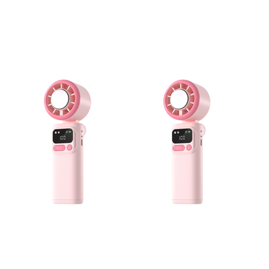❄️🌬️ 50% OFF!| Portable Neck Fan with Semiconductor Ice Cooling Plate | 3600mAh Foldable Personal Air Conditioner | LED Display & Type-C Charging