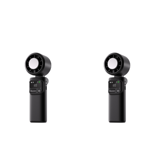 ❄️🌬️ 50% OFF!| Portable Neck Fan with Semiconductor Ice Cooling Plate | 3600mAh Foldable Personal Air Conditioner | LED Display & Type-C Charging