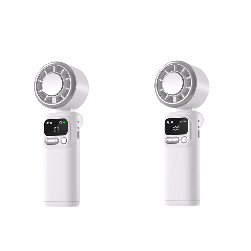 ❄️🌬️ 50% OFF!| Portable Neck Fan with Semiconductor Ice Cooling Plate | 3600mAh Foldable Personal Air Conditioner | LED Display & Type-C Charging