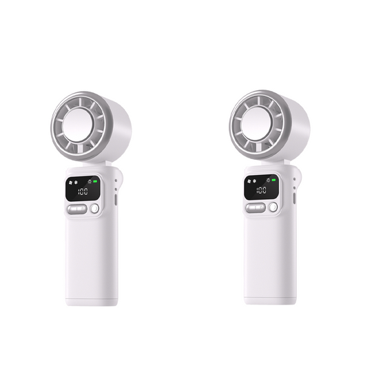❄️🌬️ 50% OFF!| Portable Neck Fan with Semiconductor Ice Cooling Plate | 3600mAh Foldable Personal Air Conditioner | LED Display & Type-C Charging