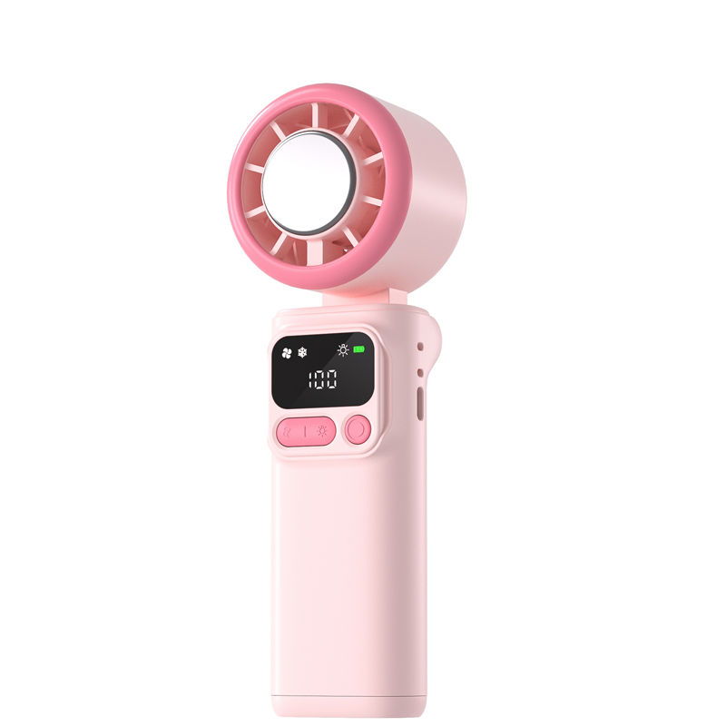 ❄️🌬️ 50% OFF!| Portable Neck Fan with Semiconductor Ice Cooling Plate | 3600mAh Foldable Personal Air Conditioner | LED Display & Type-C Charging