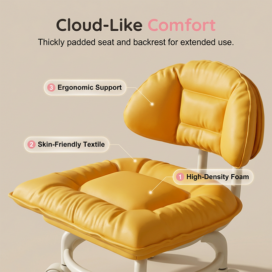 ⏳Time-Limited Special⏰ Rolling Low Stool with Backrest – Padded seat & silent casters – Perfect for workshops, garages or studios – comfortable and mobile 🛠️✨