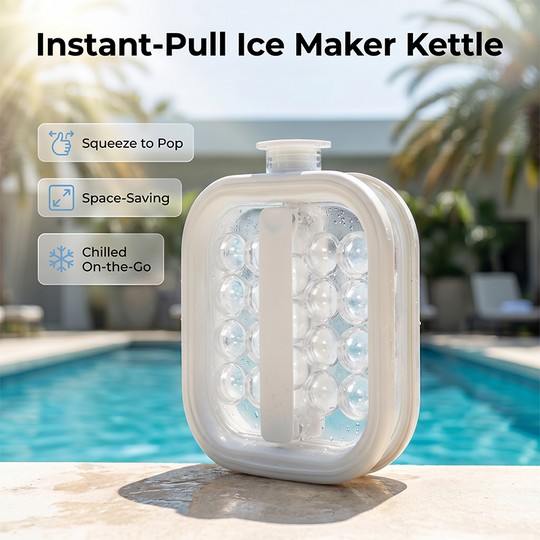 🥇Summer Hot Sale 💦Portable Silicone Ice Ball Maker Kettle🧊