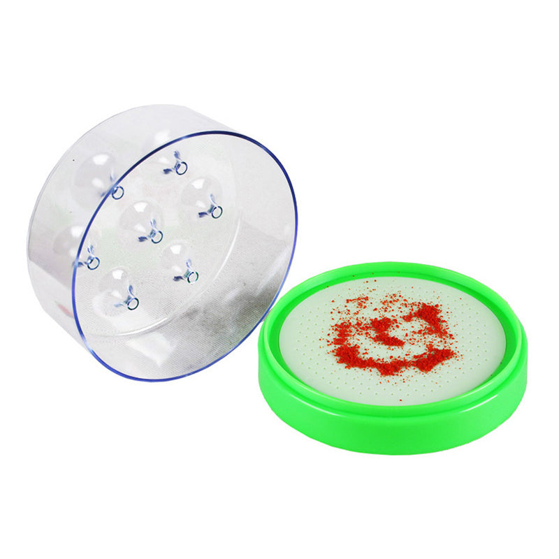 Reusable fly trap—no electricity, no poison!  Safe to use in the kitchen and around children and pets.