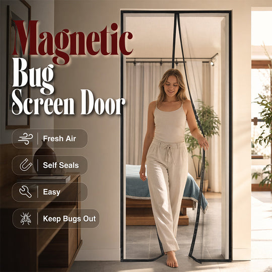 Magnetic Screen Door Flying Insect BugCurtain Mesh Door Keep Fly Bugs Out InsectProtection Hassle-Free Installation for HomeOffice Balcony Patio Garden