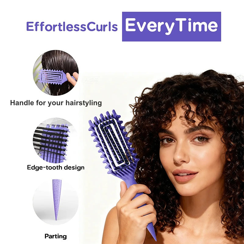 Curly Hair Brush – Ventilated Design & Ergonomic Grip