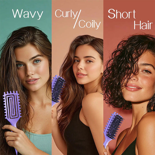 Curly Hair Brush – Ventilated Design & Ergonomic Grip
