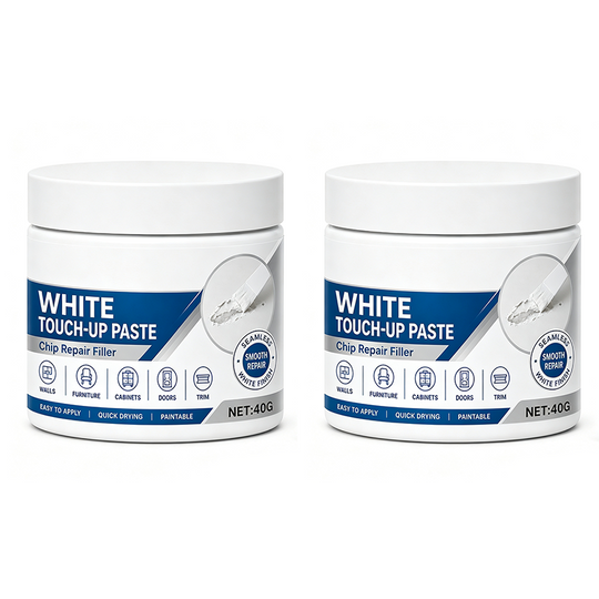 White Furniture Touch-Up Paste with Brush