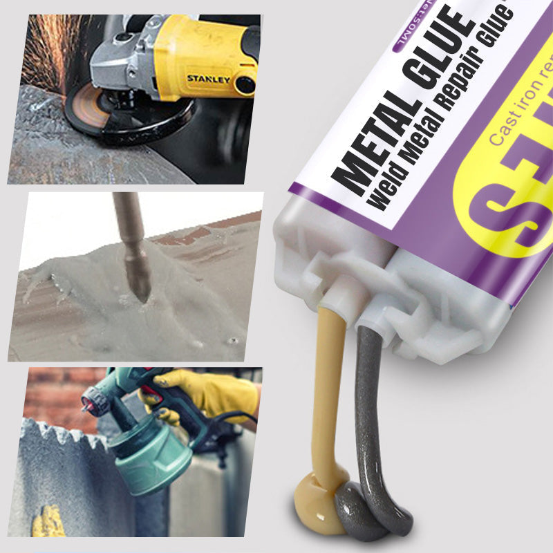 Metal Weld Repair Glue – 2-Part Epoxy, Waterproof, Heat-Resistant, Drillable 🔧