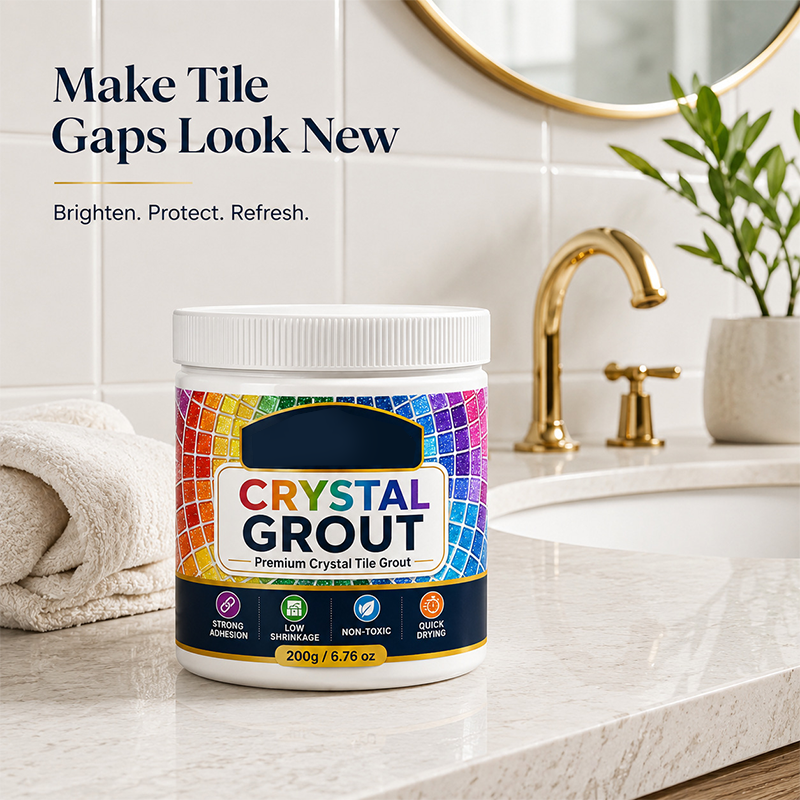 🥳2026 HOT SALE🥳💞50K+ SOLD!🛁💧Mould‑Proof Tile Grout – Waterproof, stain‑resistant & crack‑proof. Perfect for bathrooms & kitchens – stays white & clean for years! 🌟💪