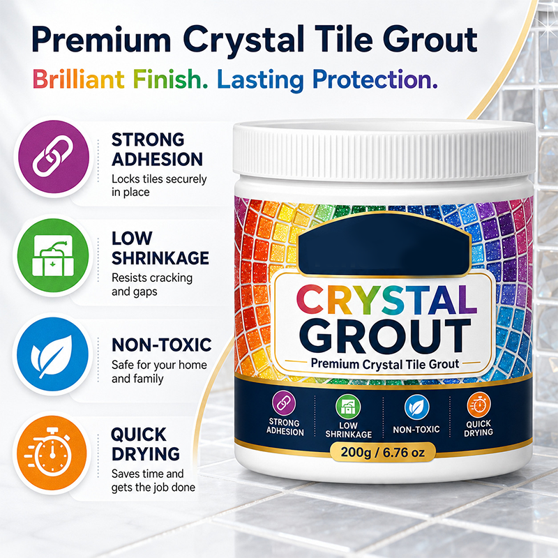 🥳2026 HOT SALE🥳💞50K+ SOLD!🛁💧Mould‑Proof Tile Grout – Waterproof, stain‑resistant & crack‑proof. Perfect for bathrooms & kitchens – stays white & clean for years! 🌟💪