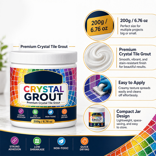 🥳2026 HOT SALE🥳💞50K+ SOLD!🛁💧Mould‑Proof Tile Grout – Waterproof, stain‑resistant & crack‑proof. Perfect for bathrooms & kitchens – stays white & clean for years! 🌟💪