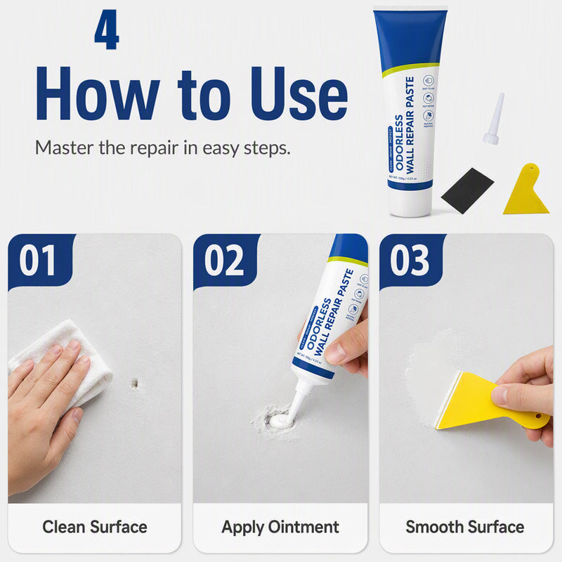 🏠 WallFix Repair Paste – Waterproof Wall Crack & Hole Repair Solution