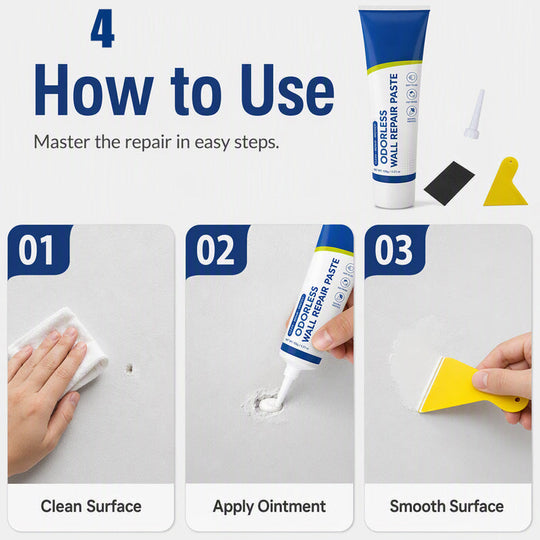 🏠 WallFix Repair Paste – Waterproof Wall Crack & Hole Repair Solution