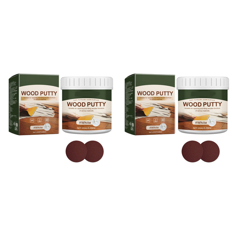 ✨✨Wood Repair Filler Putty – Fills Cracks & Chips, Smooths Surfaces, Blends with Dark Wood