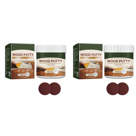 ✨✨Wood Repair Filler Putty – Fills Cracks & Chips, Smooths Surfaces, Blends with Dark Wood